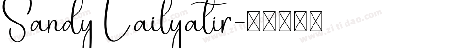 Sandy Lailyatir字体转换